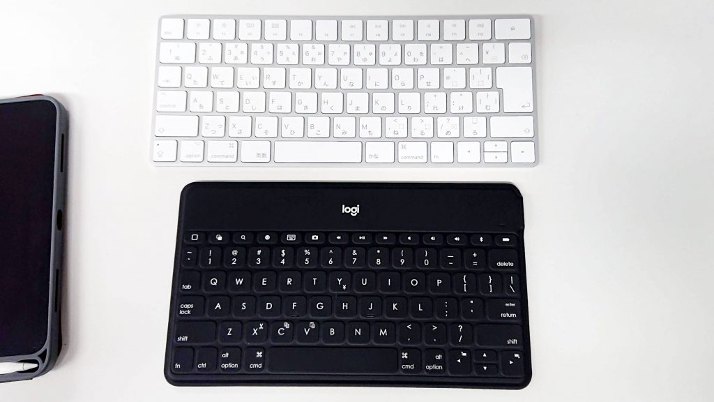 Apple Magic Keyboardとlogicool KEYS-TO-GOの比較